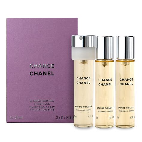 chanel chance perfume twist and spray|chanel chance 20ml refill.